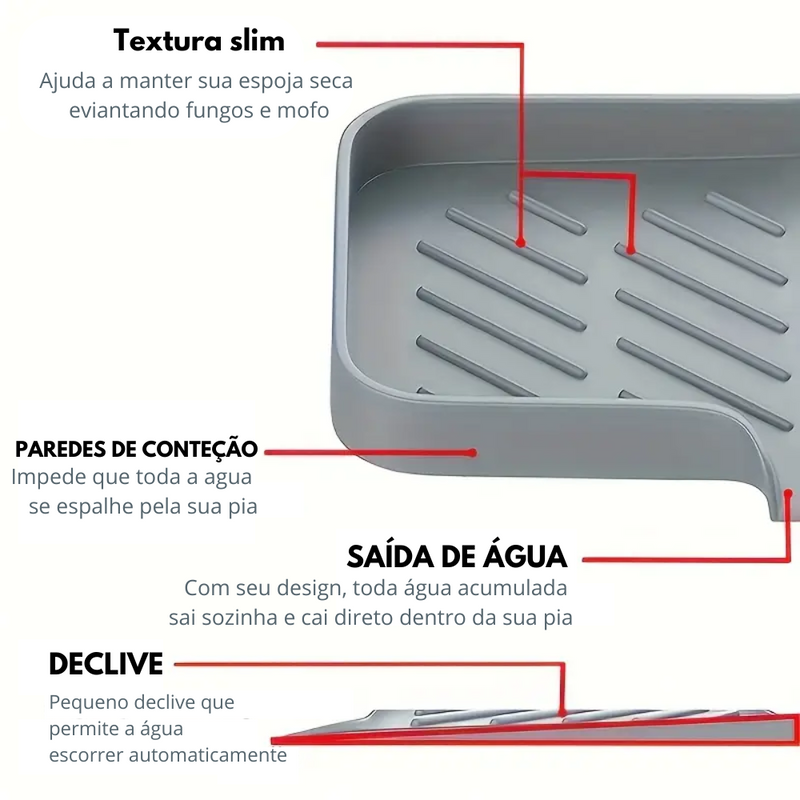 FlexTray - Tapete de pia - Silicone redelease