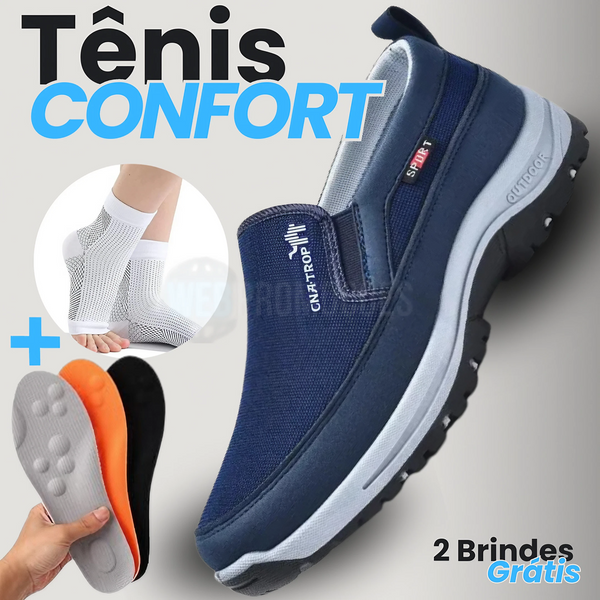 Tênis Ortopédico Pheron Comfort Titanium - Conforto Supremo